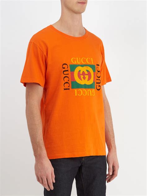 gucci orange shirt